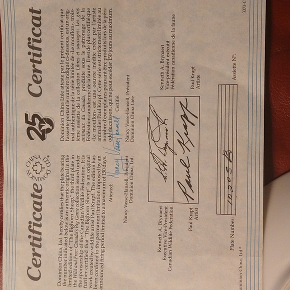 1989 "The Bighorn Sheep" by Paul Krapf - Picture 8 of 8